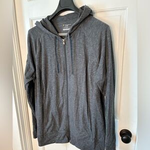 Gray Tek Gear Zip-Up Hoodie 2X